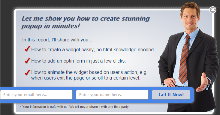 I will create an Exit Popup to boost your optin rate ...
