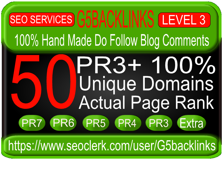 blog comment on 50 Unique Domains backlinks