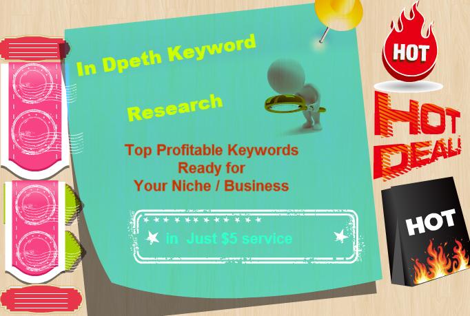 i will find Best winning keywords for your niche or b...