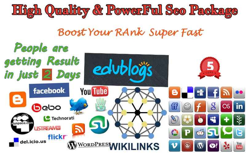 Complete high quality & powerful seo package to r...