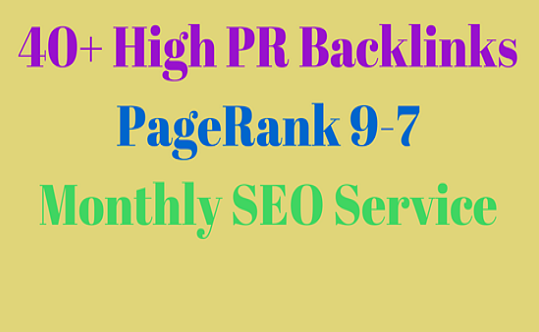 I Will Manually Create High PR Backlinks for Your Web...