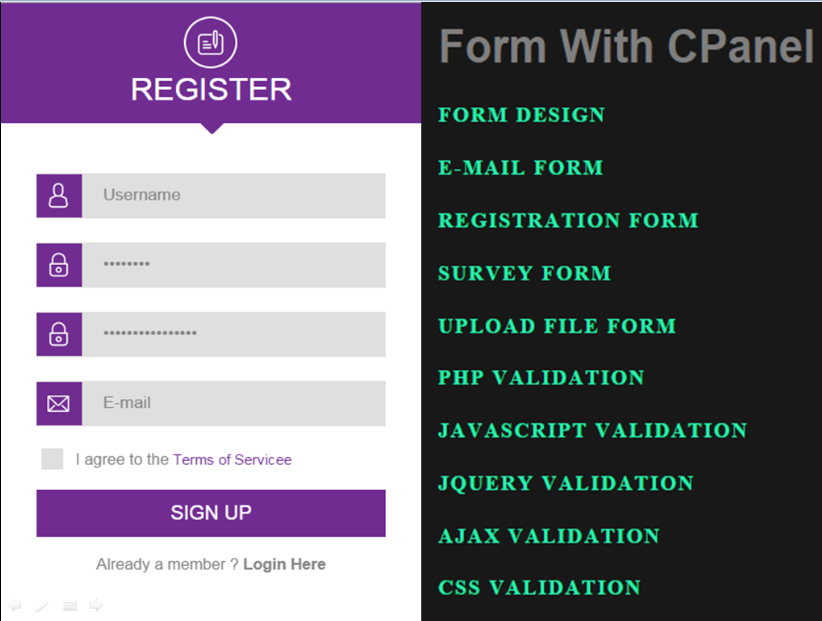 I can Design & Develop a Secure PHP Form with val...
