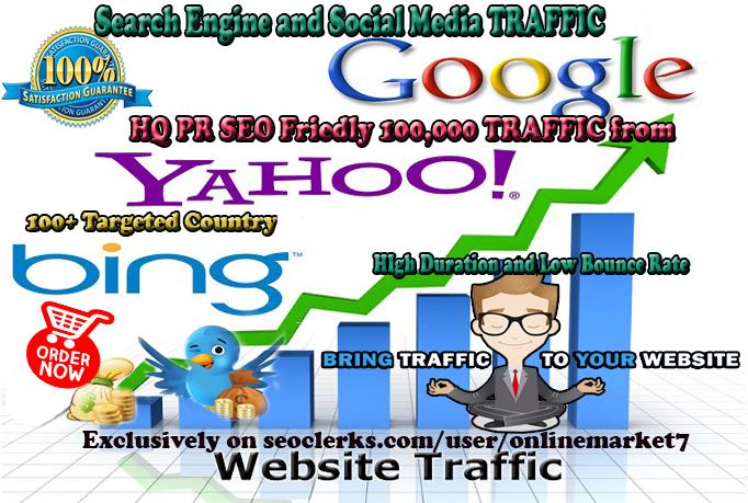 HQ 100,000 TRAFFIC with Low Bounce Rate and High Dura...