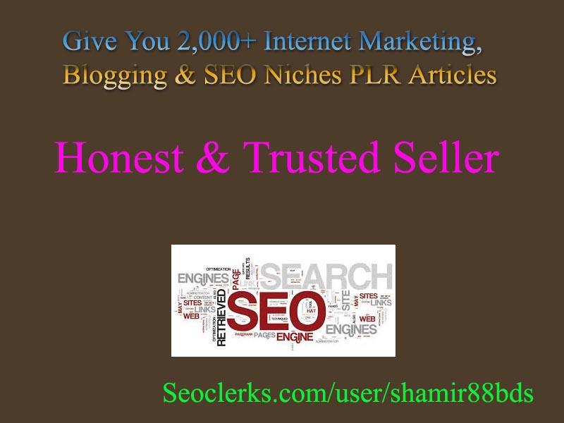 Give You 2,000+ Internet Marketing, Blogging & S...