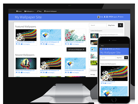 Make You a Modern 4K UHD Wallpaper Site