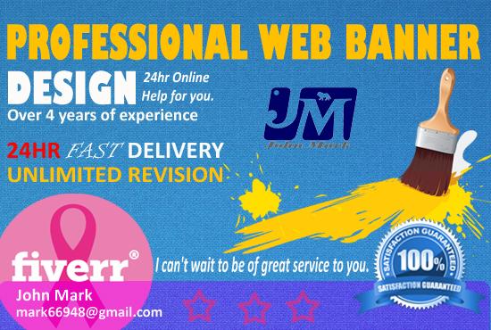 I will design AMAZING 12 Web Banner ads, Headers, Cov...