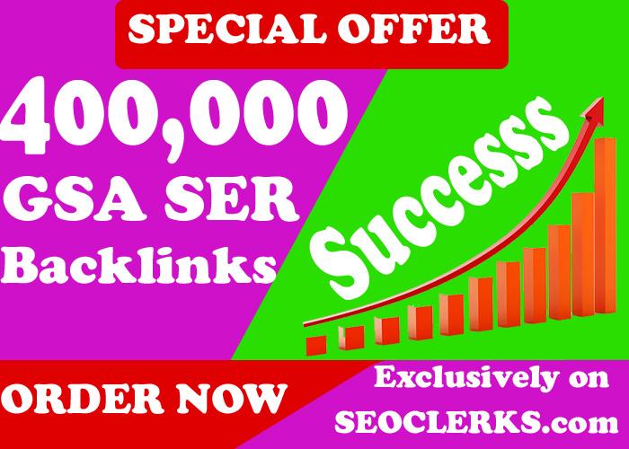 400,000 Authority Quality GSA SER Verified Backlinks ...