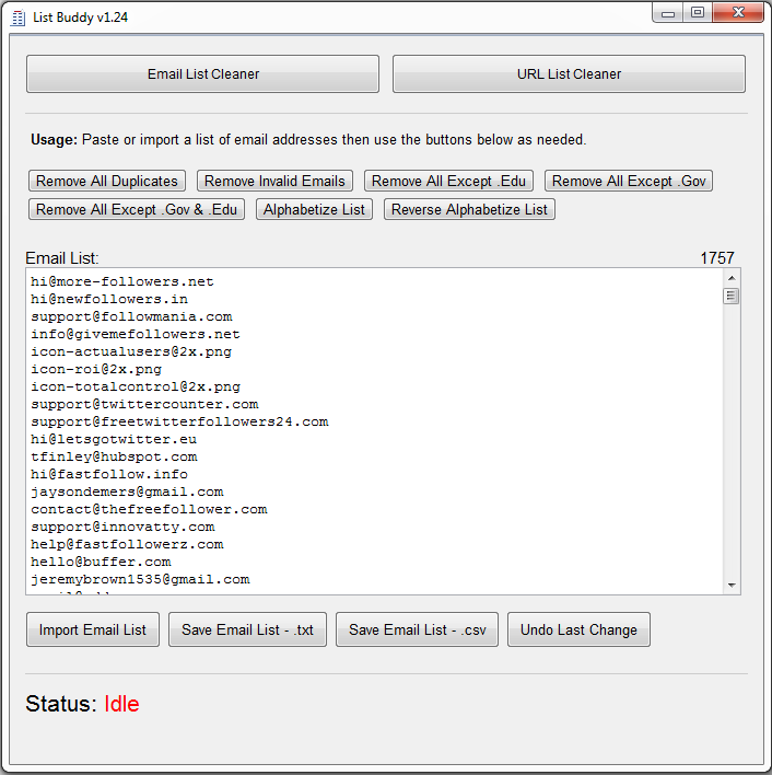 List Buddy - Quick and Easy List Cleaning Software - ...