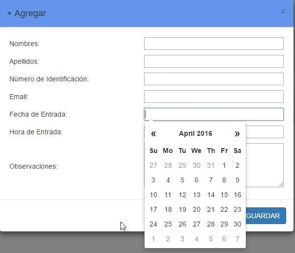 I will create a basic html form that saves in a mysql...