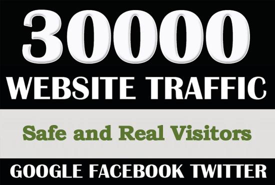 I will drive 30000 Worldwide Real Visitors Traffic to...