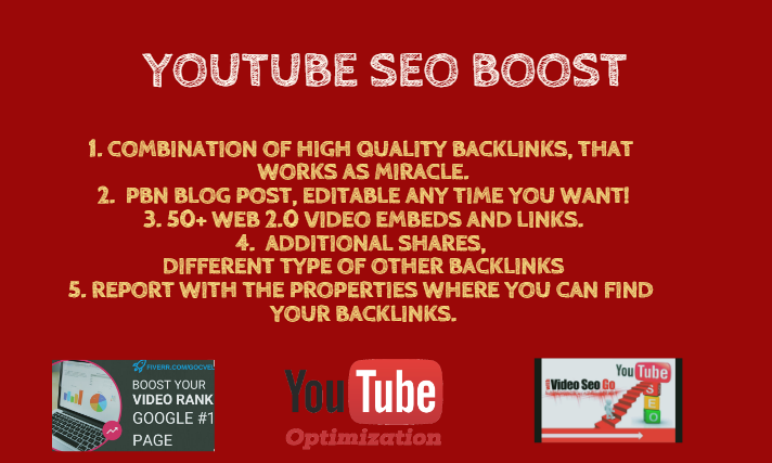 I will do a video organic promotion to various web 2....