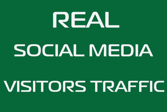 50000 Real Social Media Visitors Traffic to Website