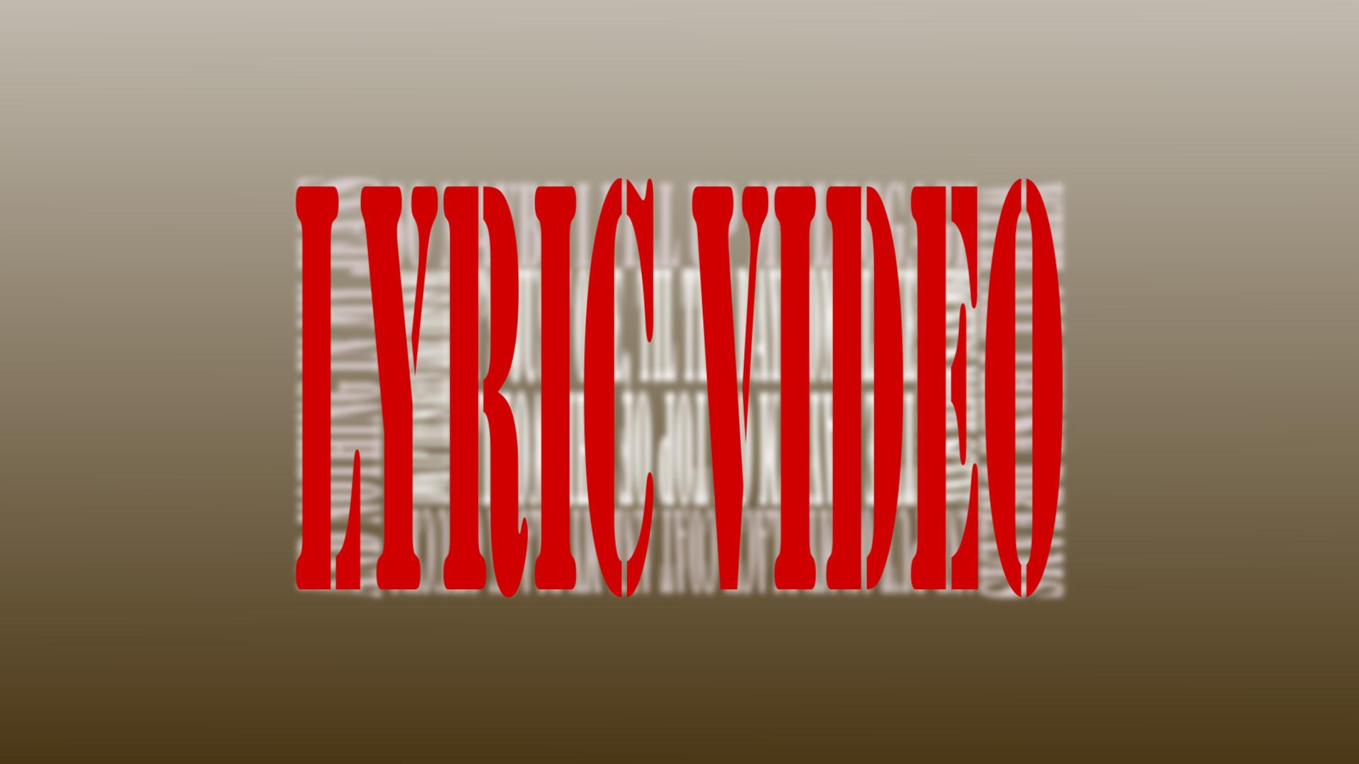 I will create a lyric video for your song