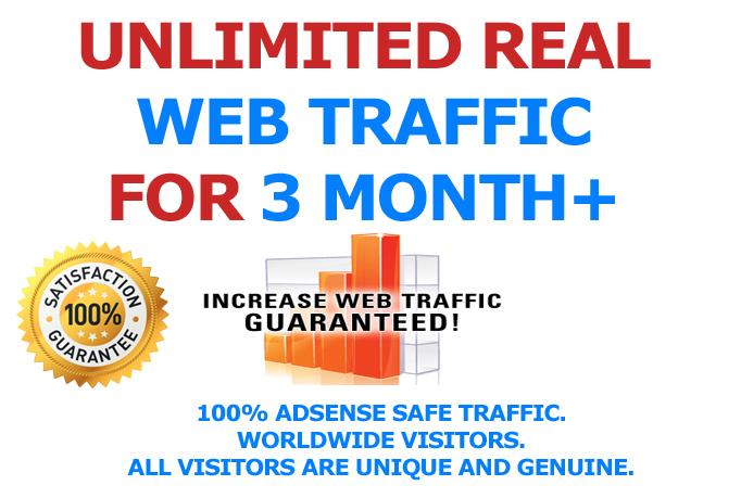 03 Month Website Promotion and Drive Visitors Traffic...