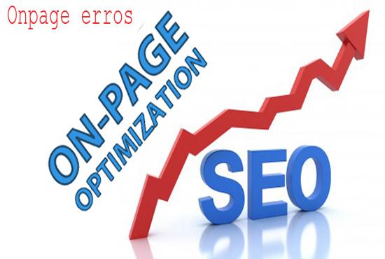 I offer advance onpage SEO