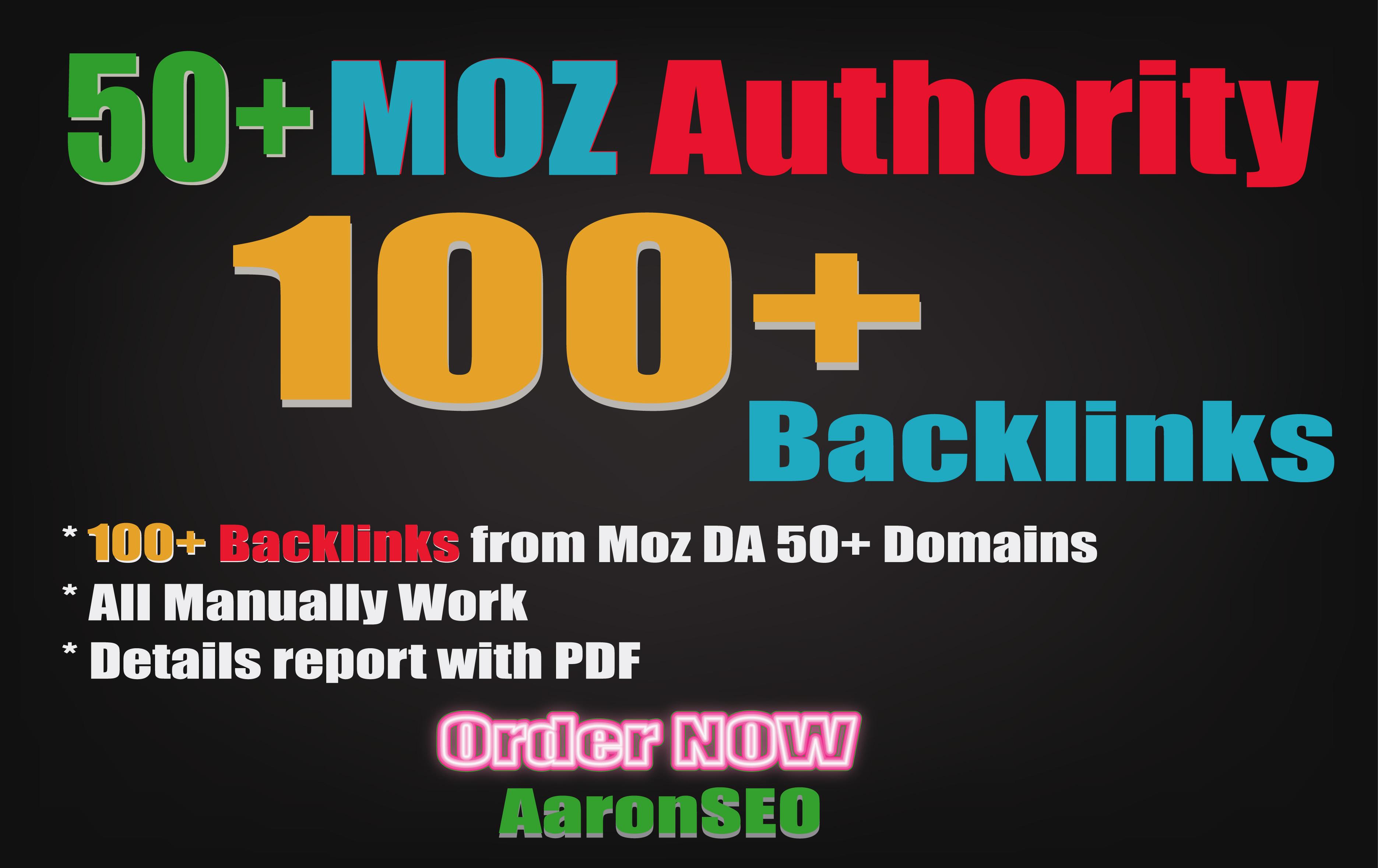 100 Manually Backlinks from Moz DA 50+ Trusted Domain...