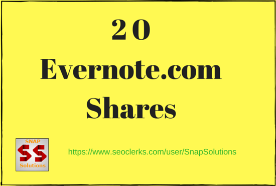 Bring You 20 Evernote. com App Shares Manually For Yo...