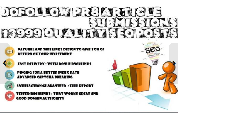 dofollow PR8 Article Submission to 55,000 Quality seo...