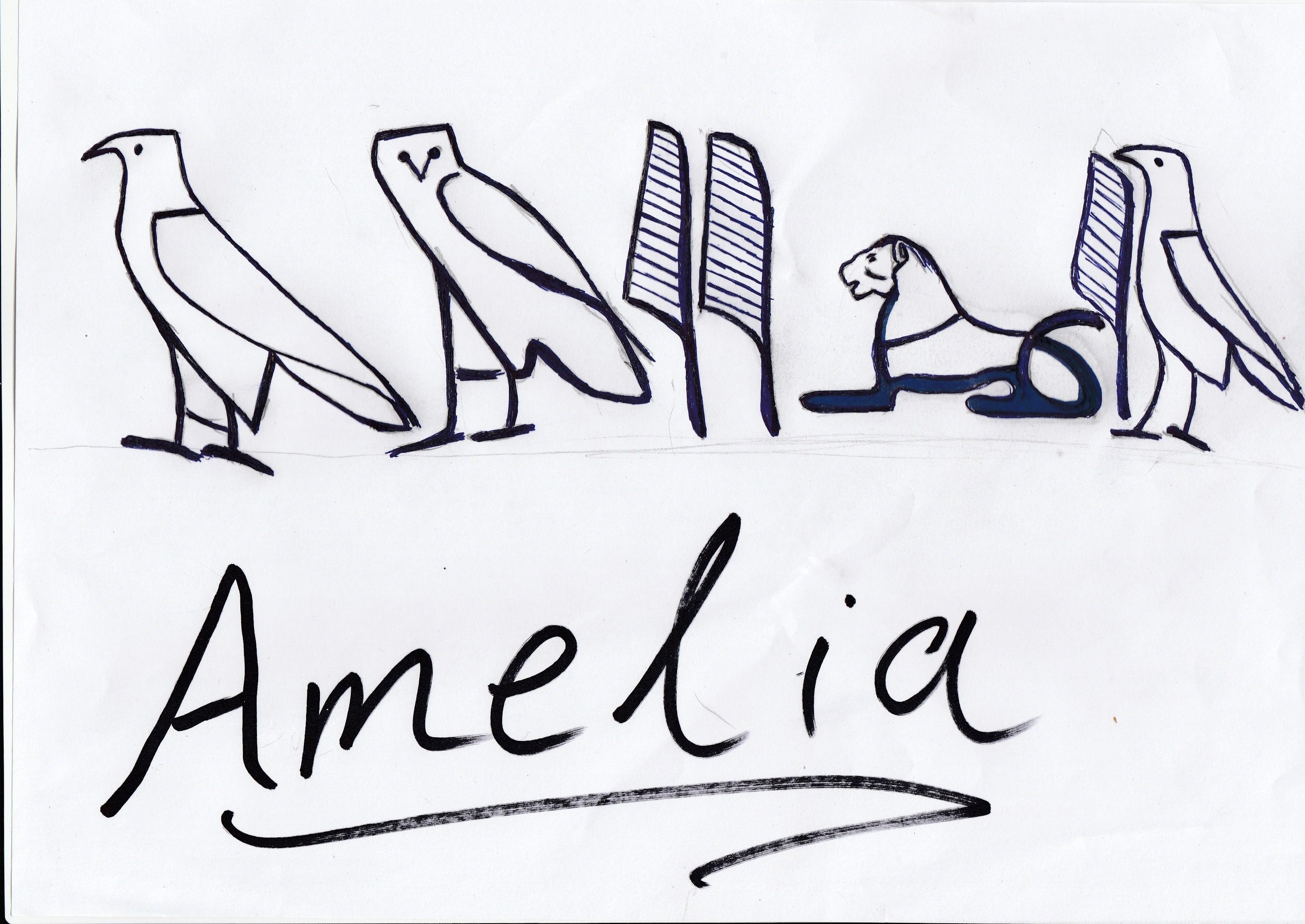 write your name with Hieroglyphic calligraphy