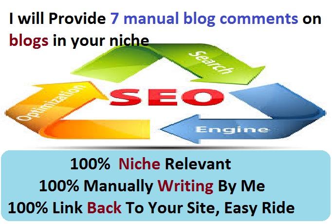 Leave 5 Niche Blog Comment Manually To Get More Backl...