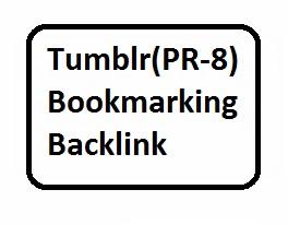 10 Tumblr PR-8 bookmarking backlinks For Website