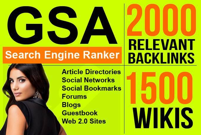 build GSA Search Engine Ranker 3500 Authority Backlin...