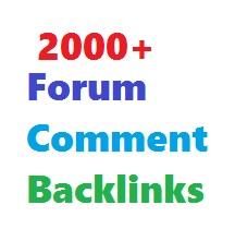 Create 2000+ Forum Comment Backlinks