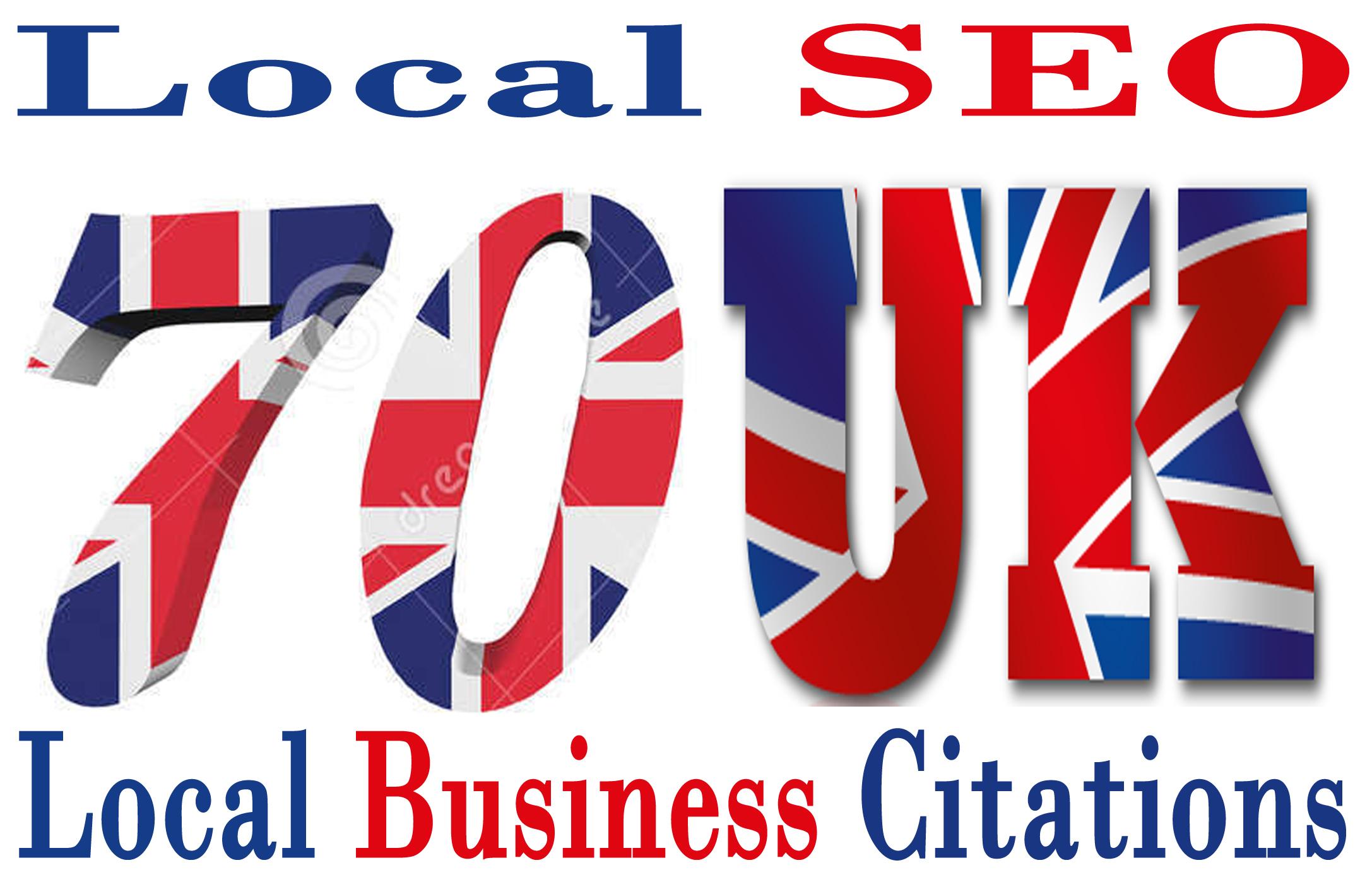 I will Do 70 Live UK Local Business Citations for Loc...