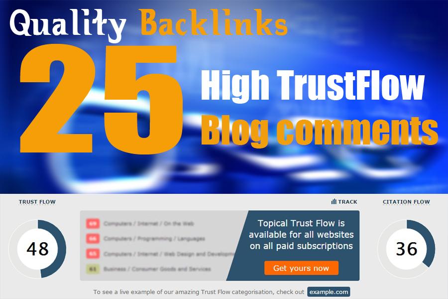 Get Google 1st page rank With 25 Hight Trust flow and...
