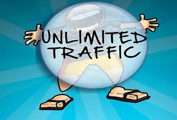 Get UNLIMITED genuine real traffic to your website fo...