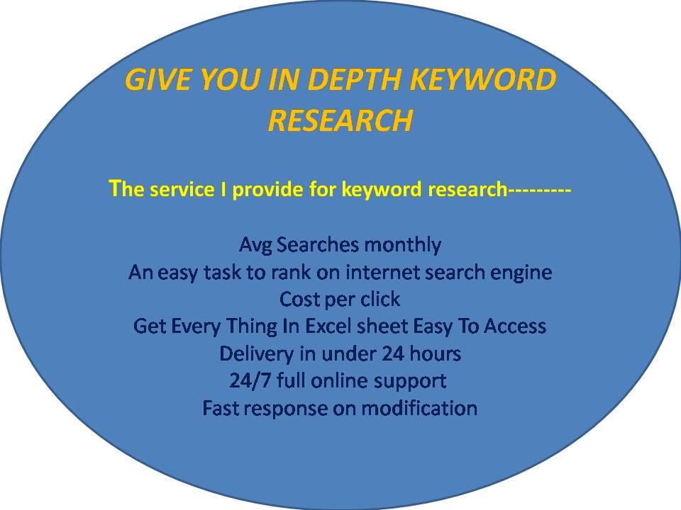 give you in depth keyword research