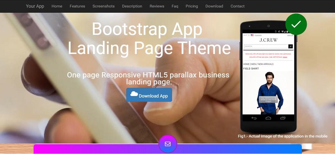 Bootstrap App Landing Page Theme