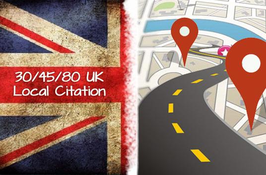 do 30-80 UK best local listing citation manually
