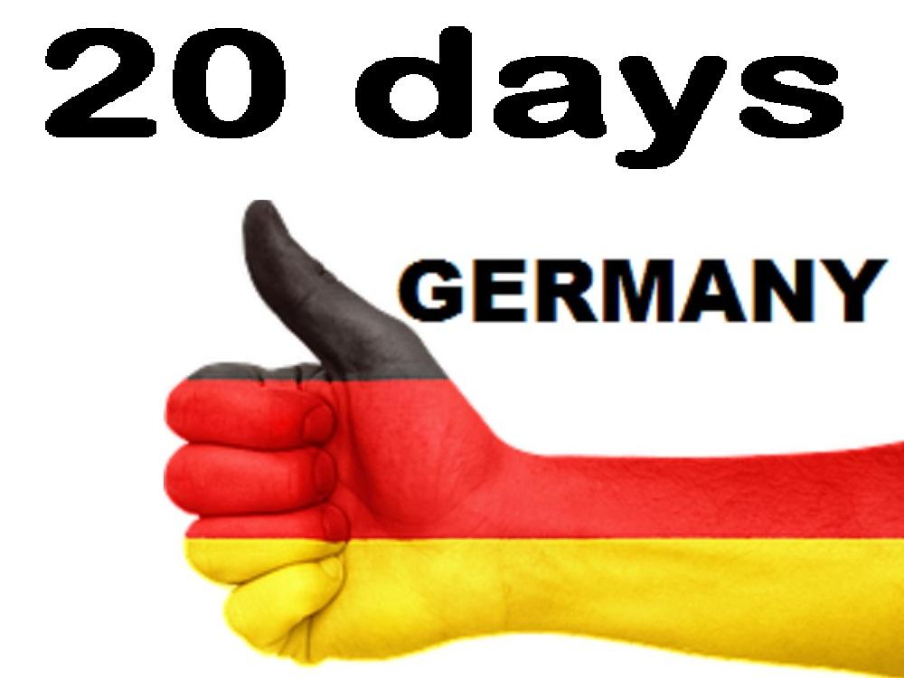 send 20 days human ORGANIC Germany unlimited visits T...