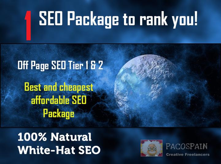 rank you with 1 SEO Package on the search engines