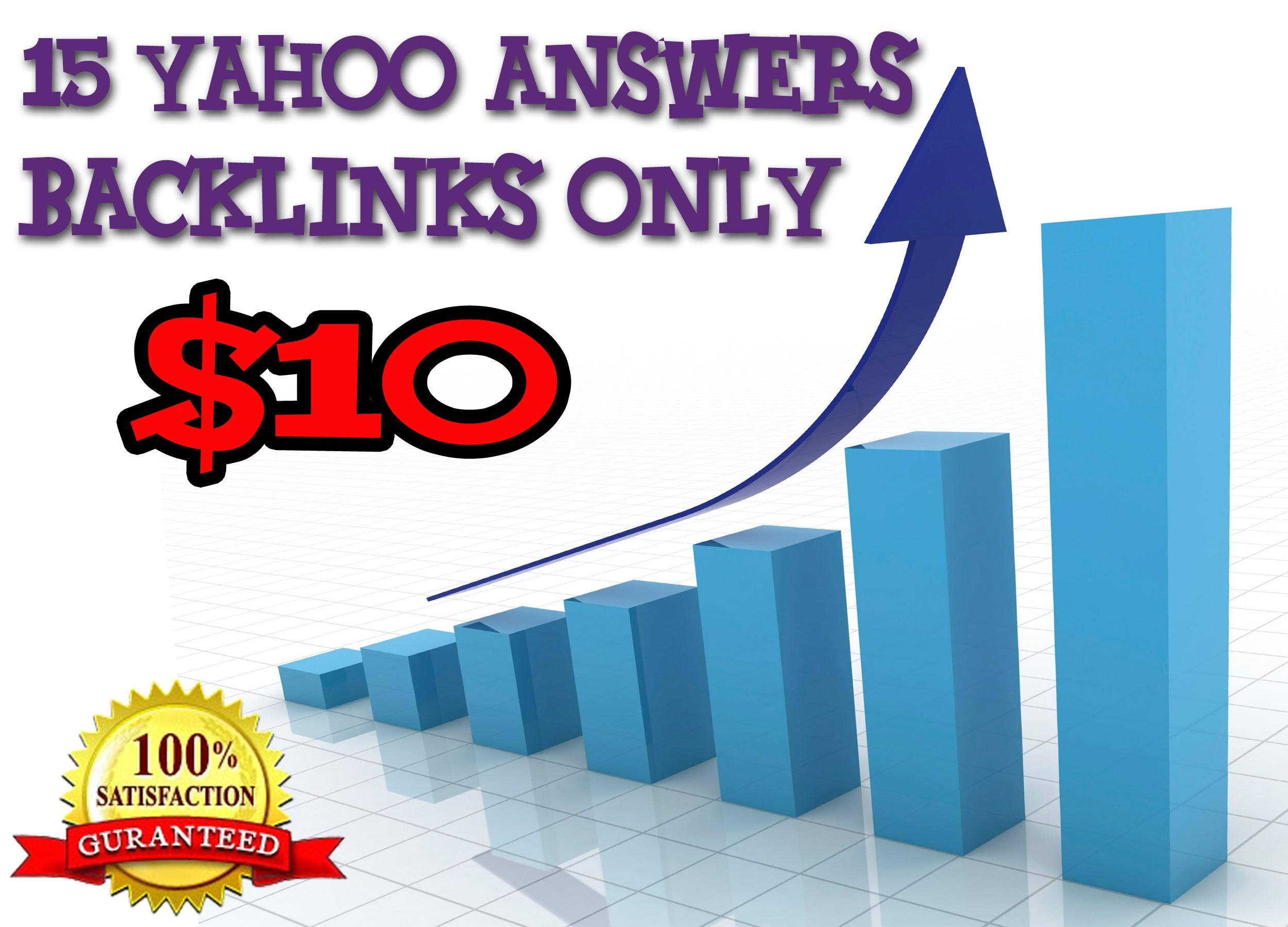 Promote your website in 15 Yahoo Answers and Get targ...