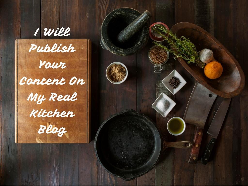 Post Your Content/Article On My Cooking/Kitchen Blog