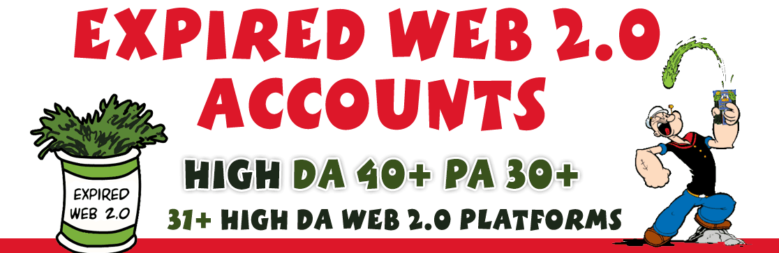 Expired Web 2.0 Accounts DA 40+ PA 30+ 2019 SEO QUICK...