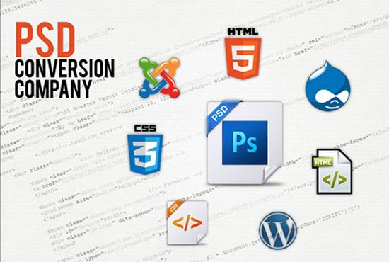 Basic, Standard and Premium PSD to HTML convert
