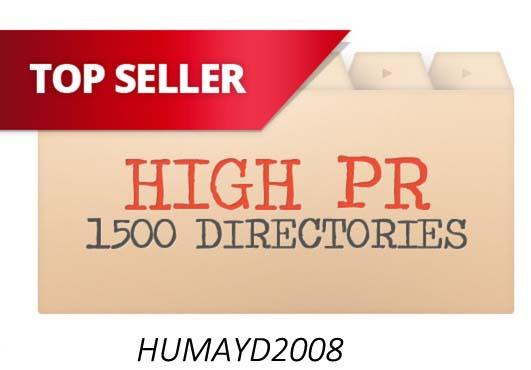 do 1500 High PR web directories submissions to your s...