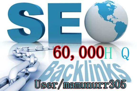 Get fast 60000 Backlinks from High Qualty Backlinks