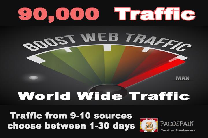 give you 70,000 traffic from 9 sources in 5 days