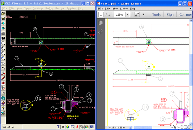 I will redraw your image or pdf, by autocad 2d all ty...