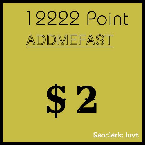 ADDMEFAST Charge your ADDMEFAST account with 13k poin...