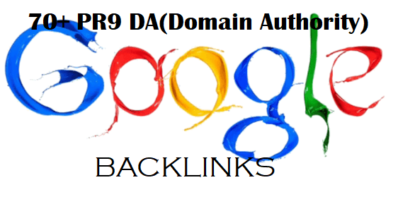 70 PR 9 DA domain authority Backlinks