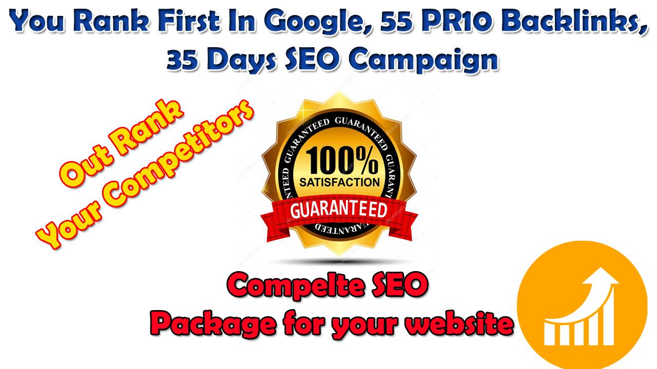 50 PR10 Backlinks, 25,000 GSA Campaign SEO for 35 Da...