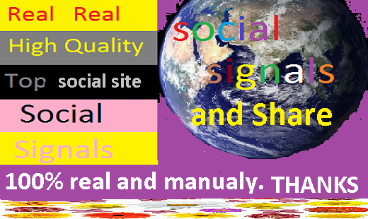 we provide 1000+ social signals backlink for you best...