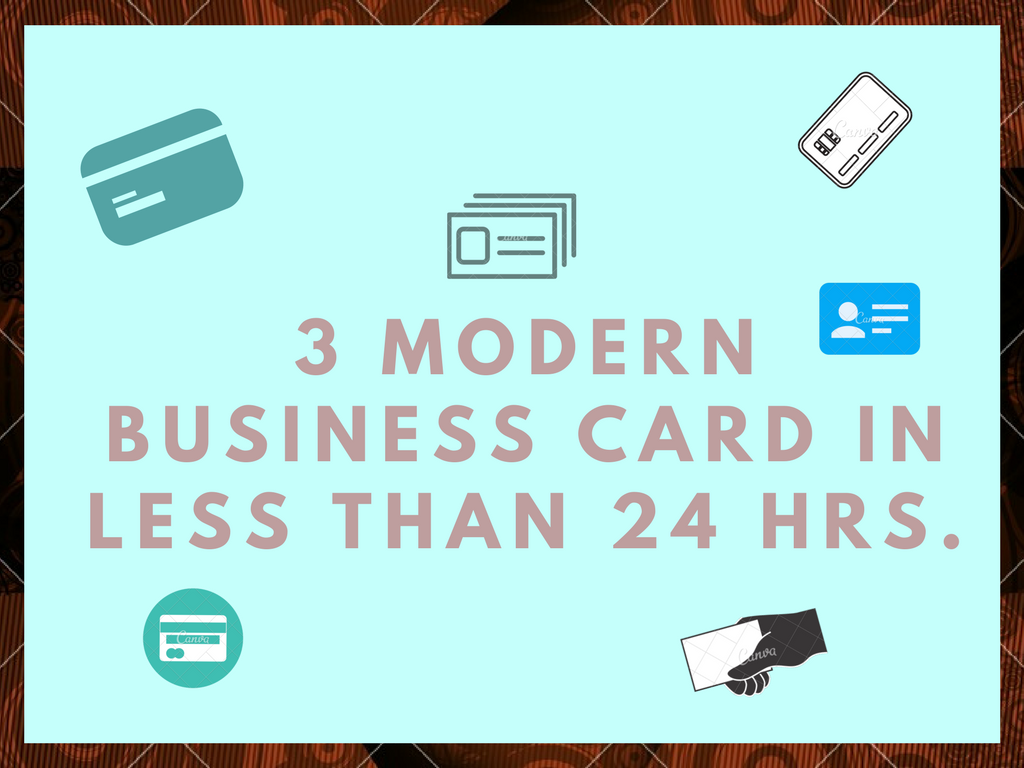 3 simple and modern professional business card