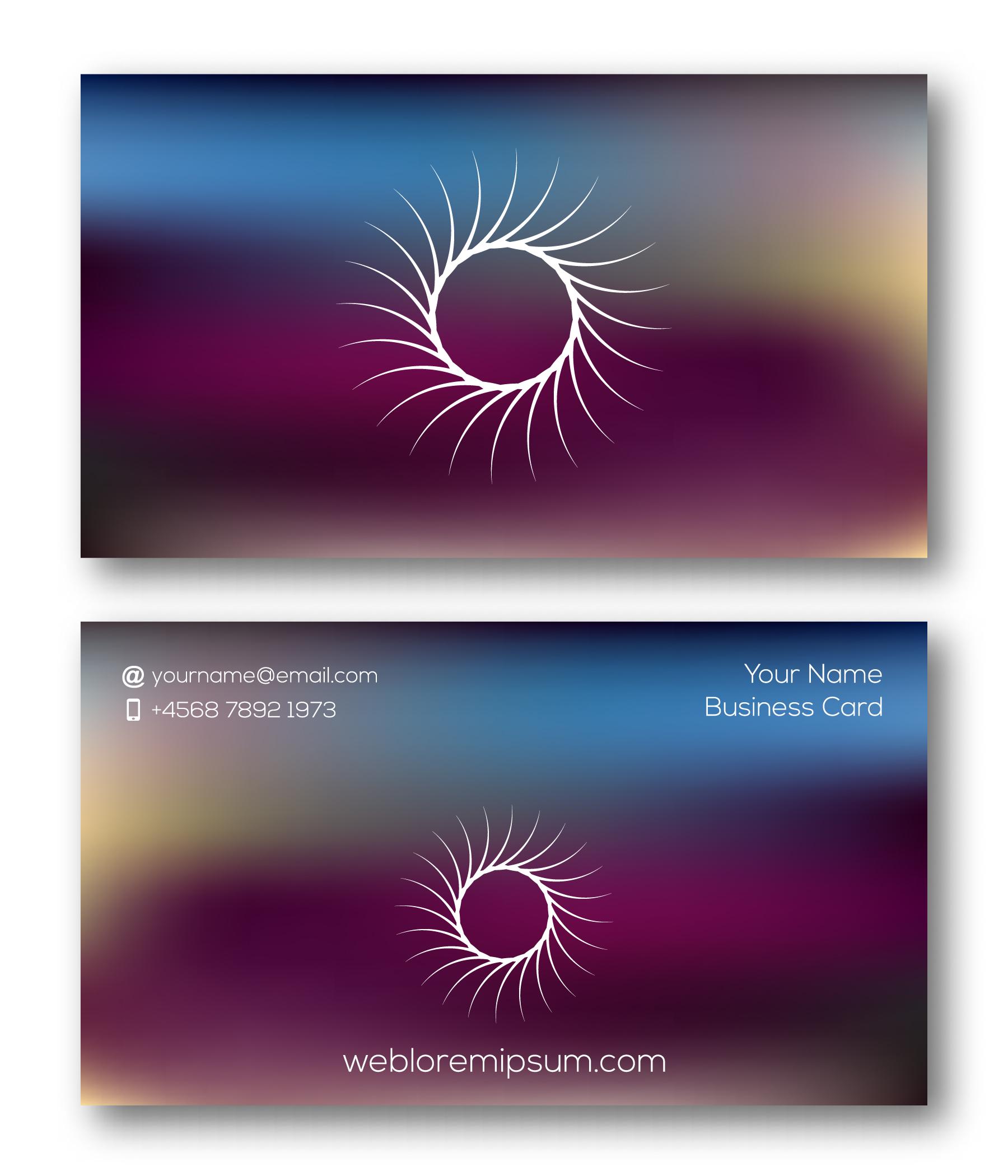 Design three different types of business cards in one...