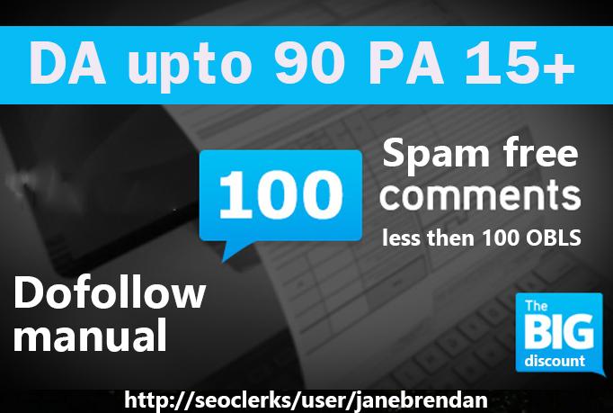 100 Spam Free HQ Backlinks on High DA upto 50 PA 10+ ...